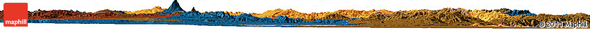 Political Horizon Map of Armenia, darken