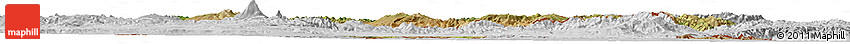 Satellite Horizon Map of Armenia, lighten, desaturated