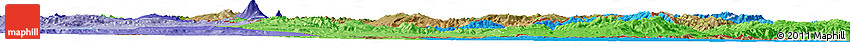 Satellite Horizon Map of Armenia, political shades outside