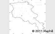 Blank Simple Map of Armenia, cropped outside, no labels