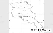 Blank Simple Map of Armenia, cropped outside