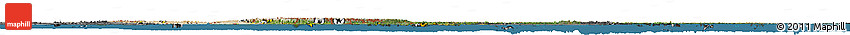 Satellite Horizon Map of Asia, darken, desaturated, land only