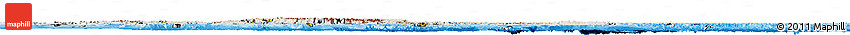 Shaded Relief Horizon Map of Asia, semi-desaturated, land only