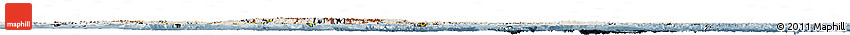Shaded Relief Horizon Map of Asia, semi-desaturated