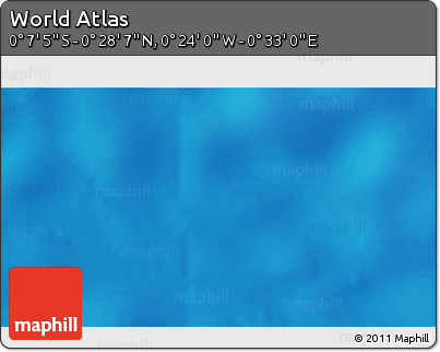 Shaded Relief 3D Map of the Area around 0° 10' 31" N, 0° 4' 30" E