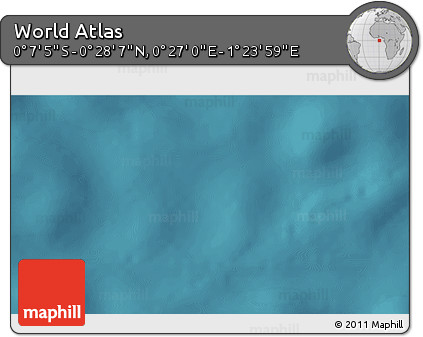 Satellite 3D Map of the Area around 0° 10' 31" N, 0° 55' 29" E