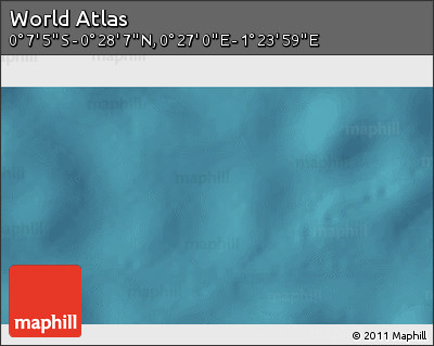 Satellite 3D Map of the Area around 0° 10' 31" N, 0° 55' 29" E