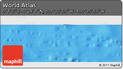 Shaded Relief Panoramic Map of the Area around 0° 10' 31" N, 101° 4' 29" W