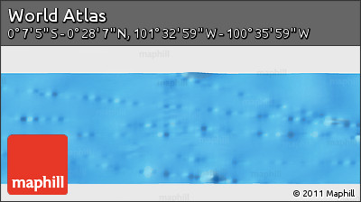 Shaded Relief Panoramic Map of the Area around 0° 10' 31" N, 101° 4' 29" W