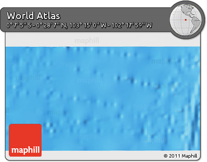 Physical 3D Map of the Area around 0° 10' 31" N, 102° 46' 30" W