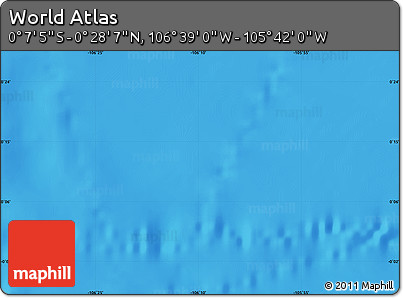 Shaded Relief Map of the Area around 0° 10' 31" N, 106° 10' 30" W