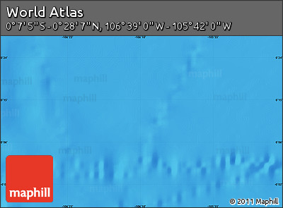 Shaded Relief Map of the Area around 0° 10' 31" N, 106° 10' 30" W