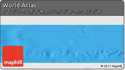 Shaded Relief Panoramic Map of the Area around 0° 10' 31" N, 106° 10' 30" W
