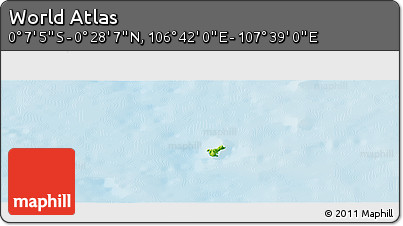 Physical Panoramic Map of the Area around 0° 10' 31" N, 107° 10' 30" E