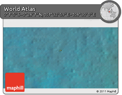 Satellite 3D Map of the Area around 0° 10' 31" N, 108° 1' 30" E