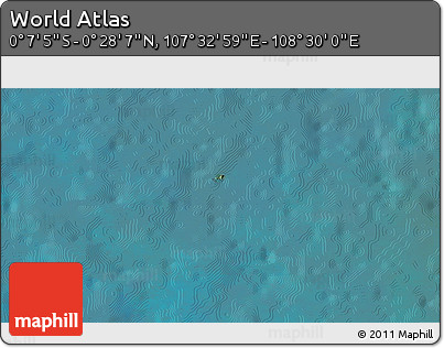 Satellite 3D Map of the Area around 0° 10' 31" N, 108° 1' 30" E
