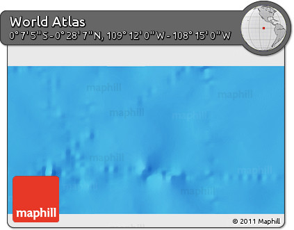 Physical 3D Map of the Area around 0° 10' 31" N, 108° 43' 29" W