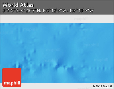 Physical 3D Map of the Area around 0° 10' 31" N, 108° 43' 29" W