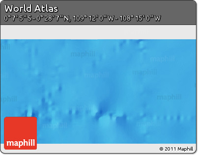 Physical 3D Map of the Area around 0° 10' 31" N, 108° 43' 29" W