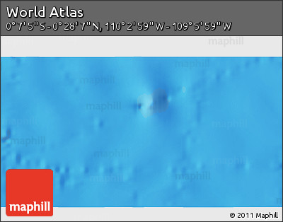 Physical 3D Map of the Area around 0° 10' 31" N, 109° 34' 29" W