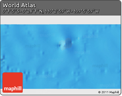 Physical 3D Map of the Area around 0° 10' 31" N, 109° 34' 29" W