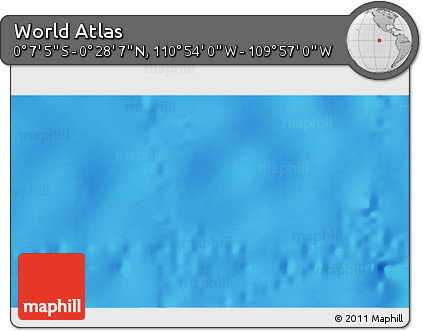 Physical 3D Map of the Area around 0° 10' 31" N, 110° 25' 30" W