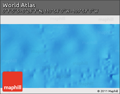Physical 3D Map of the Area around 0° 10' 31" N, 110° 25' 30" W