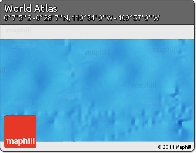 Physical 3D Map of the Area around 0° 10' 31" N, 110° 25' 30" W
