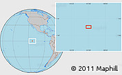 Gray Location Map of the area around 0° 10' 31" N, 112° 58' 29" W