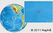 Physical Location Map of the area around 0° 10' 31" N, 112° 58' 29" W