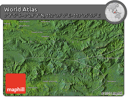 Satellite Map of the Area around 0° 10' 31" N, 113° 7' 30" E