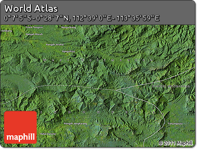 Satellite Map of the Area around 0° 10' 31" N, 113° 7' 30" E