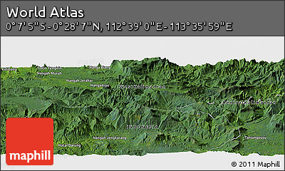 Satellite Panoramic Map of the Area around 0° 10' 31" N, 113° 7' 30" E