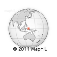 Outline Map of the Area around 0° 10' 31" N, 130° 7' 30" E, rectangular outline