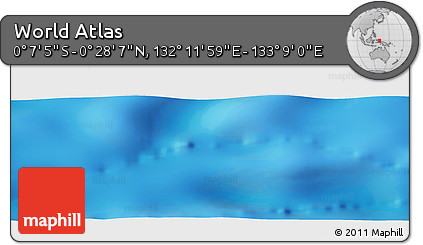 Physical Panoramic Map of the Area around 0° 10' 31" N, 132° 40' 30" E