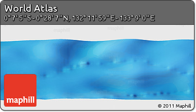 Physical Panoramic Map of the Area around 0° 10' 31" N, 132° 40' 30" E