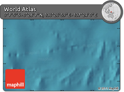Satellite Map of the Area around 0° 10' 31" N, 136° 55' 30" E