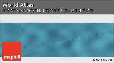 Satellite Panoramic Map of the Area around 0° 10' 31" N, 140° 19' 29" E