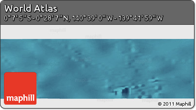 Satellite Panoramic Map of the Area around 0° 10' 31" N, 140° 10' 30" W
