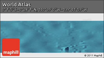 Satellite Panoramic Map of the Area around 0° 10' 31" N, 140° 10' 30" W