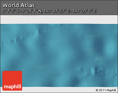 Satellite 3D Map of the Area around 0° 10' 31" N, 141° 10' 30" E