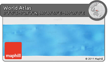 Physical Panoramic Map of the Area around 0° 10' 31" N, 141° 10' 30" E