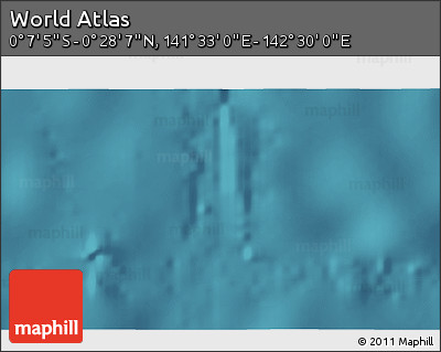 Satellite 3D Map of the Area around 0° 10' 31" N, 142° 1' 30" E