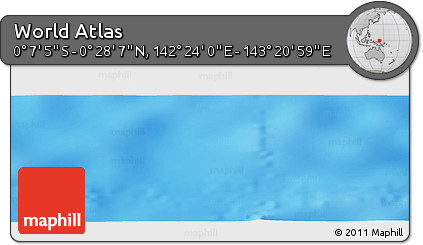 Physical Panoramic Map of the Area around 0° 10' 31" N, 142° 52' 30" E