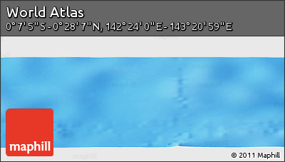 Physical Panoramic Map of the Area around 0° 10' 31" N, 142° 52' 30" E
