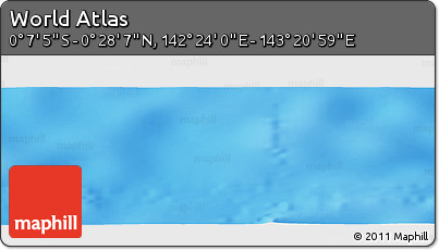 Physical Panoramic Map of the Area around 0° 10' 31" N, 142° 52' 30" E