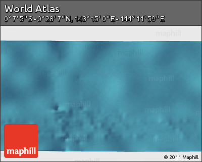 Satellite 3D Map of the Area around 0° 10' 31" N, 143° 43' 29" E