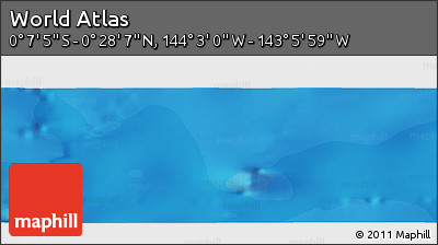 Political Panoramic Map of the Area around 0° 10' 31" N, 143° 34' 29" W