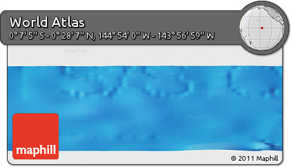 Physical Panoramic Map of the Area around 0° 10' 31" N, 144° 25' 30" W
