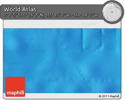 Physical 3D Map of the Area around 0° 10' 31" N, 145° 16' 30" W